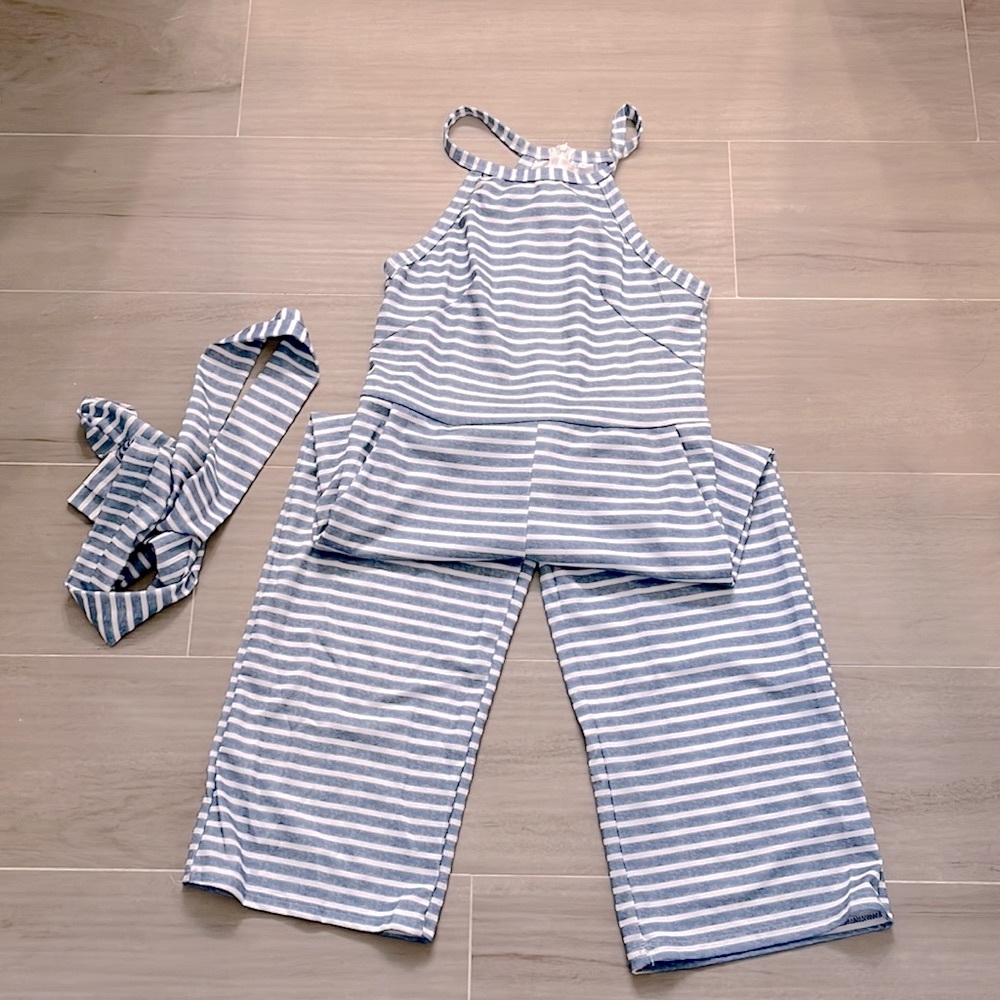 Blue and White Romper 🏝⚓️